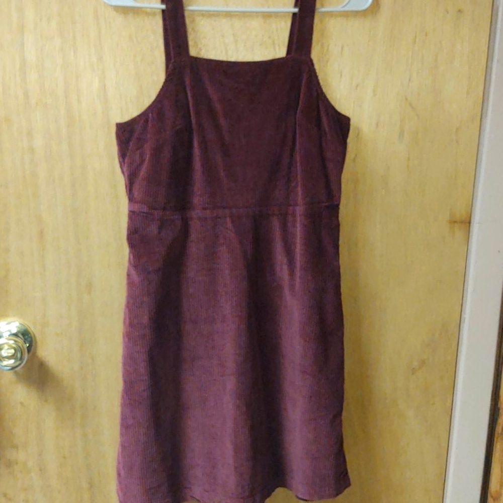 Corduroy Ribbed Baby Doll Dress
